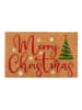 Hanse Home Kokos-Fußmatte ''Merry Christmas'' in Hellbraun/ Bunt