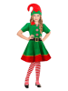 Widmann 3tlg. Kostüm "Santa's Little Helper" in Dunkelgrün/ Rot