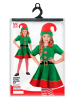 Widmann 3tlg. Kostüm "Santa's Little Helper" in Dunkelgrün/ Rot