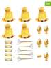 Widmann 21tlg. Partyzubehör-Set "Happy New Year" in Gold
