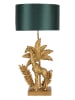 Clayre & Eef Tafellamp "Giraffe" groen/goudkleurig - (B)33 x (H)67 x (D)20 cm