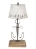 Clayre & Eef Lampa stołowa w kolorze białym - wys. 79 x Ø 35 cm