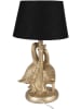 Clayre & Eef Tischlampe ''Gänse'' in Schwarz/ Gold - (H)37 x Ø 20 cm