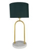 Clayre & Eef Tischleuchte in Dunkelgrün/ Gold - (H)62 cm x Ø 28 cm