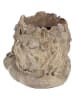 Clayre & Eef Blumentopf "Kopf" in Hellgrau - (B)20 x (H)19 x (T)20 cm