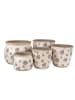 Clayre & Eef Blumentopf in Beige - (H)15 x Ø 20 cm