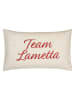 PAD Concept Kissenhülle ''Team Lametta'' in Beige/ Rot - (L)30 x (B)50 cm