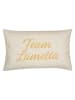 PAD Concept Kissenhülle ''Team Lametta'' in Beige/ Gold - (L)30 x (B)50 cm