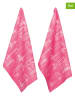 PAD Concept 2er-Set: Geschirrtücher ''Culture'' in Pink - (L)70 x (B)50 cm