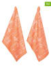 PAD Concept 2er-Set: Geschirrtücher ''Culture'' in Orange - (L)70 x (B)50 cm