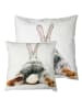 Mars & More Kussen "Rabbit" wit/crème - (L)33 x (B)33 cm