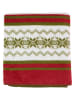 Mars & More Plaid "Deer" rood/wit/groen - (L)200 x (B)150 cm