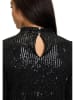 CARTOON Paillettenbluse in Schwarz