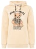 Zwillingsherz Hoodie "Wild But Cute" beige