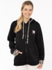 Zwillingsherz Hoodie "Wild Heart" in Schwarz