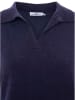 Zwillingsherz Kaschmir-Poloshirt in Dunkelblau