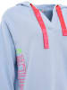 Zwillingsherz Hoodie "Smile" in Hellblau