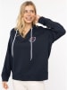 Zwillingsherz Hoodie "Smile Everyday Enjoy" donkerblauw