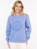 Zwillingsherz Sweatshirt "Happy Vibes" lichtblauw