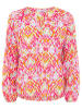 Zwillingsherz Bluse "Ethno Print" in Pink/ Orange