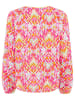 Zwillingsherz Bluse "Ethno Print" in Pink/ Orange