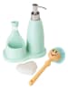 Vigar 3-delige set: afwasorganizer "Dolls" turquoise
