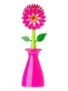 Vigar Afwasborstel "Flower power" roze/groen - (H)25,5 cm