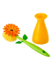 Vigar Spülbürste "Flower power" in Grün/ Orange - (H)25,5 cm