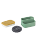 Vigar 3-delige set: afwasorganizer ''Rengø'' groen - (B)12,5 x (H)9,5 x (D)8,5 cm