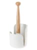 Vigar Keukenrolhouder "Taula" wit/lichtbruin - (H)36 cm