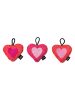 Vigar 3er-Set: Reinigungsschwämme ''True Love'' in Pink/ Orange - (L)10 x (B)9,5 cm