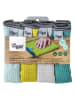 Vigar 4-delige set: reinigingsdoeken grijs/groen/mintgroen - (L)32 x (B)32 cm