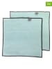 Vigar 2-delige set: glasreinigingsdoeken "Rengø'' mintgroen - (L)32 x (B)32 cm