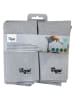 Vigar 4-delige set: reinigingsdoeken "Rengø'' grijs - (L)32 x (B)32 cm
