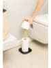 Vigar Toiletrolhouder "Zense" zwart/beige - (B)17 x (H)34 x (D)17 cm