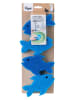 Vigar 4-delige set: reinigingssponzen "Pets" blauw - (B)12 x (H)3,5 x (D)7,5 cm