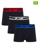 Reebok Bokserki (3 pary) "Dane" w kolorze czarnym