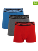 Reebok 3-delige set: boxershorts grijs/rood/blauw