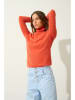 AUTHENTIC CASHMERE Kaschmir-Rollkragenpullover "Bise" in Orange
