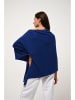 AUTHENTIC CASHMERE Kaschmir-Poncho "Carra" in Blau