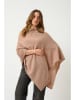AUTHENTIC CASHMERE Kaschmir-Poncho "Carra" in Camel