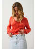 AUTHENTIC CASHMERE Kaschmir-Pullover "Giusalet" in Orange
