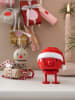 Hoptimist Figurka dekoracyjna "Santa Bumble S" w kolorze czerwonym - wys. 8 x Ø 5 cm