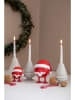 Hoptimist Dekofigur "Santa Claus Bumble S" in Rot - (B)6 x (H)7 x (T)5 cm