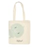 Hoptimist Shopper in Creme/ Hellblau - (B)40 x (H)46 cm