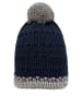 Döll Strickmütze in Dunkelblau/ Grau