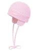Döll Bindemütze in Weiß/ Pink/ Rosa