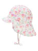 Döll Nackenschutzcap in Weiß/ Rosa