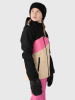 Brunotti Ski-/ Snowboardjacke "Eastsun" in Schwarz/ Pink/ Beige
