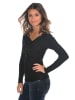 Elegancia Wollpullover "Abi" in Schwarz